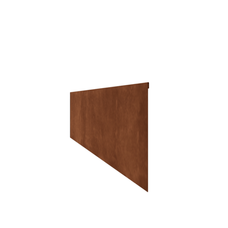 Χωρίσματα γκαζόν από ατσάλι corten επίπεδο 35 cm (μήκος 150 cm)