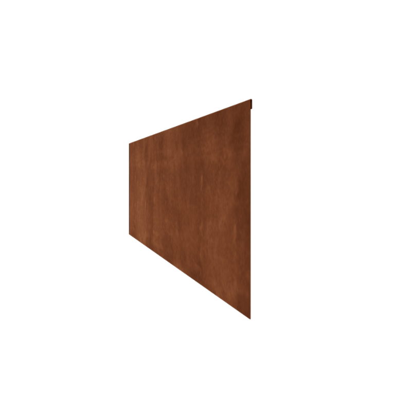 Χωρίσματα γκαζόν από ατσάλι corten επίπεδο 45 cm (μήκος 150 cm)