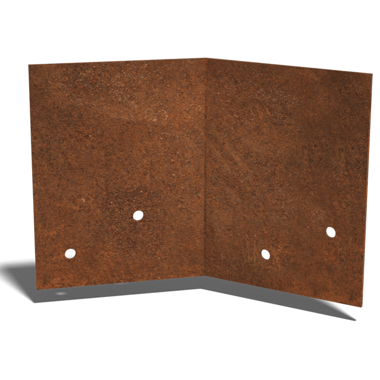 βάση σύνδεσης Χάλυβας Corten 45º medium 22 - 25 cm