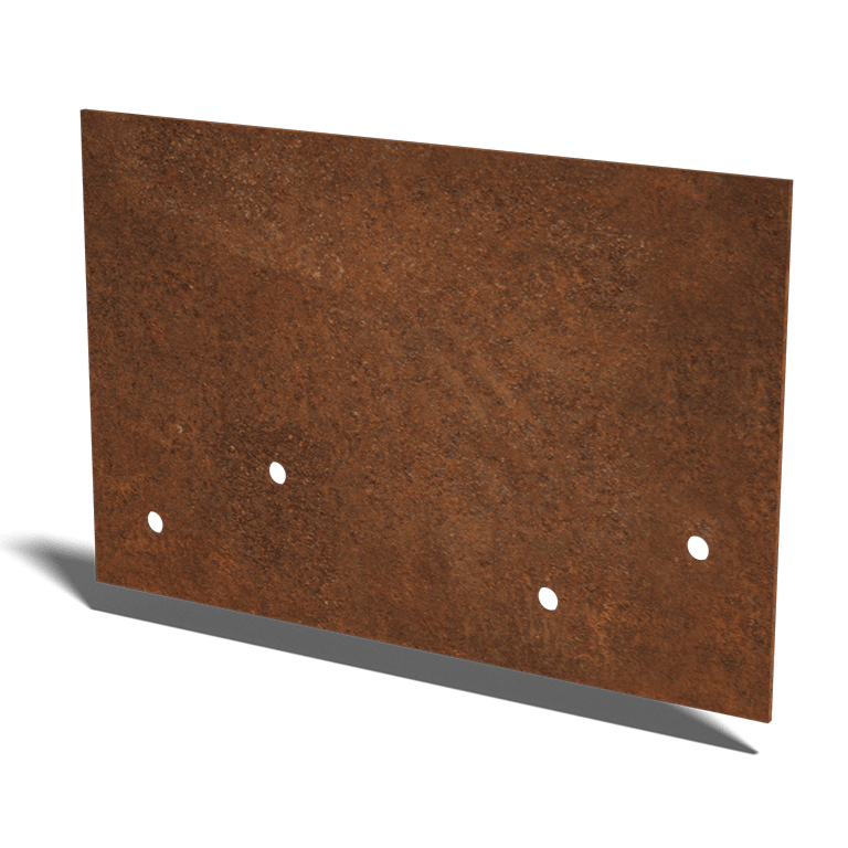 βάση σύνδεσης ίσιο Corten steel medium 22 - 25 cm