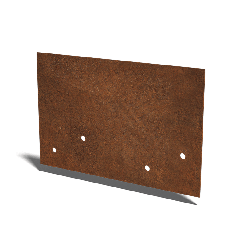 βάση σύνδεσης ίσιο Στρώμα χάλυβα Corten 12 - 15 cm