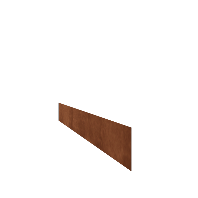 Χωρίσματα γκαζόν από ατσάλι corten ίσιο 15 cm (μήκος 240 cm)