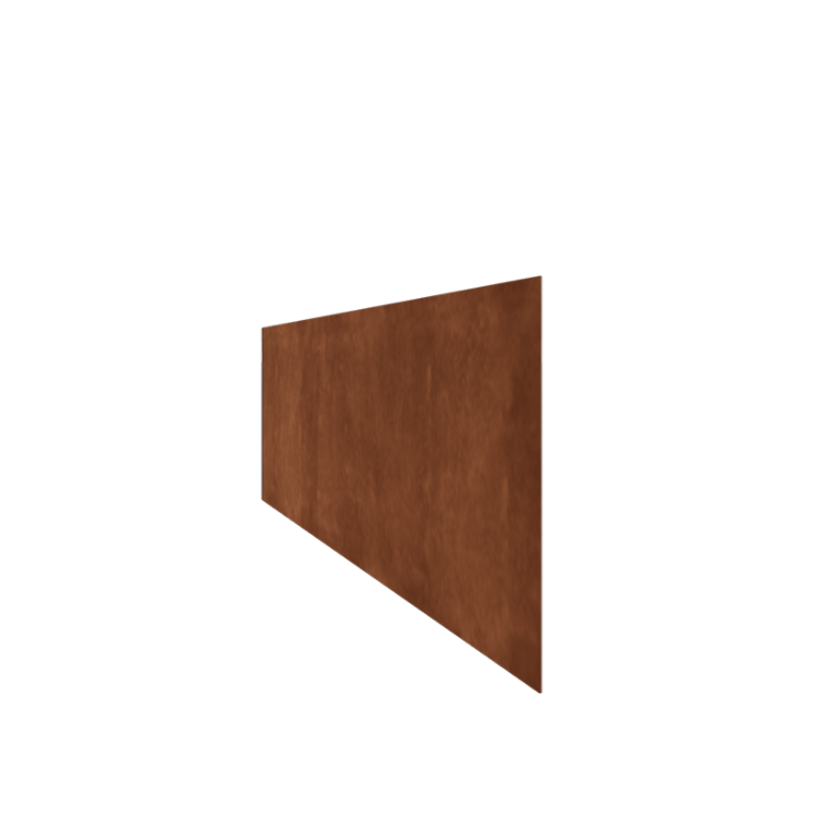 Μπορντούρα κήπου από χάλυβα Corten - Ίσιο -  Ύψος 37,5 cm - 240 cm