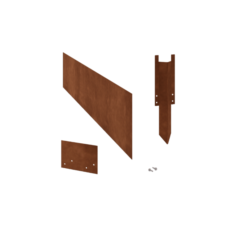 Μπορντούρα κήπου από χάλυβα Corten - Ίσιο -  Ύψος 25 cm - Plíres set 24 μέτρα