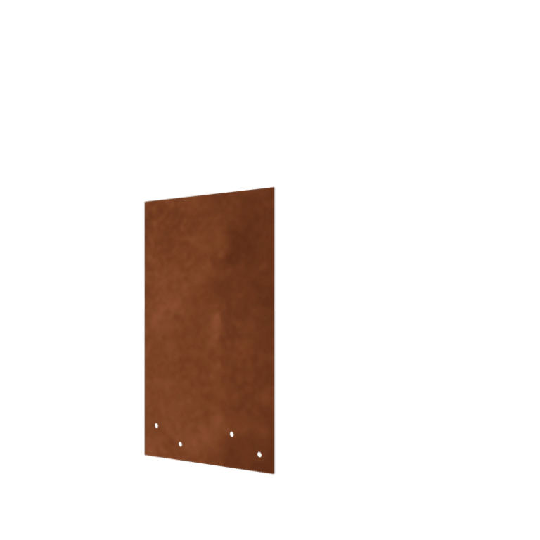 βάση σύνδεσης ίσιο Corten χάλυβα υψηλό 34 - 37,5 cm