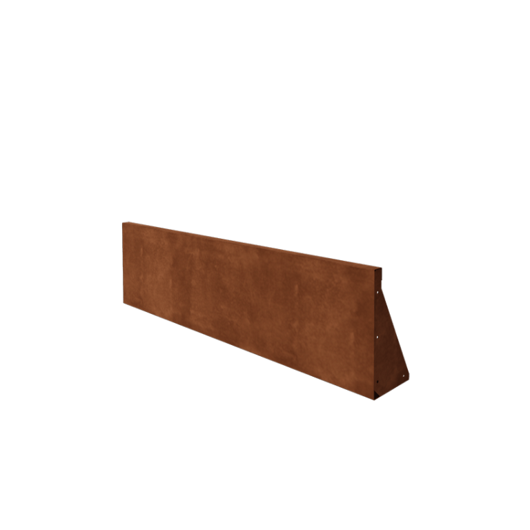 Τοιχίο αντιστήριξης από ατσάλι corten ίσιο 150 cm (ύψος 40 cm)