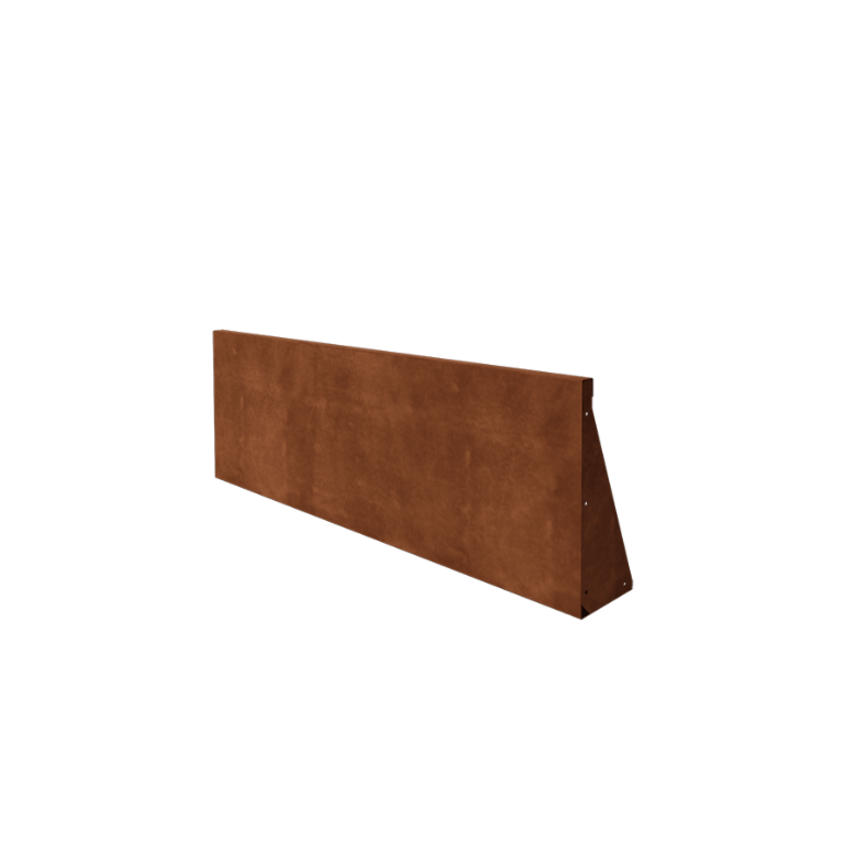 Τοιχίο αντιστήριξης από ατσάλι corten ίσιο 150 cm (ύψος 50 cm)