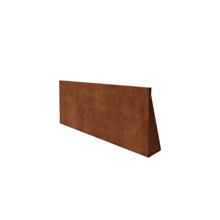 Τοίχος συγκράτησης από χάλυβα Corten - Ίσιο - 150 x 60 cm