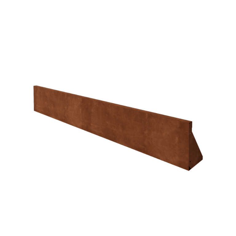 Τοίχος συγκράτησης από χάλυβα Corten - Ίσιο - 200 x 30 cm