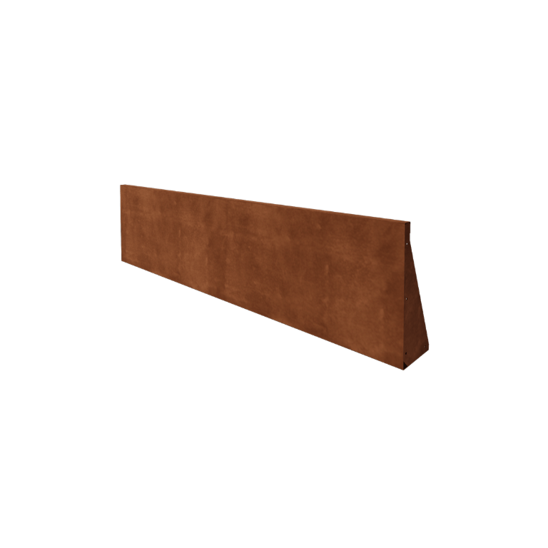 Τοίχος συγκράτησης από χάλυβα Corten - Ίσιο - 200 x 50 cm