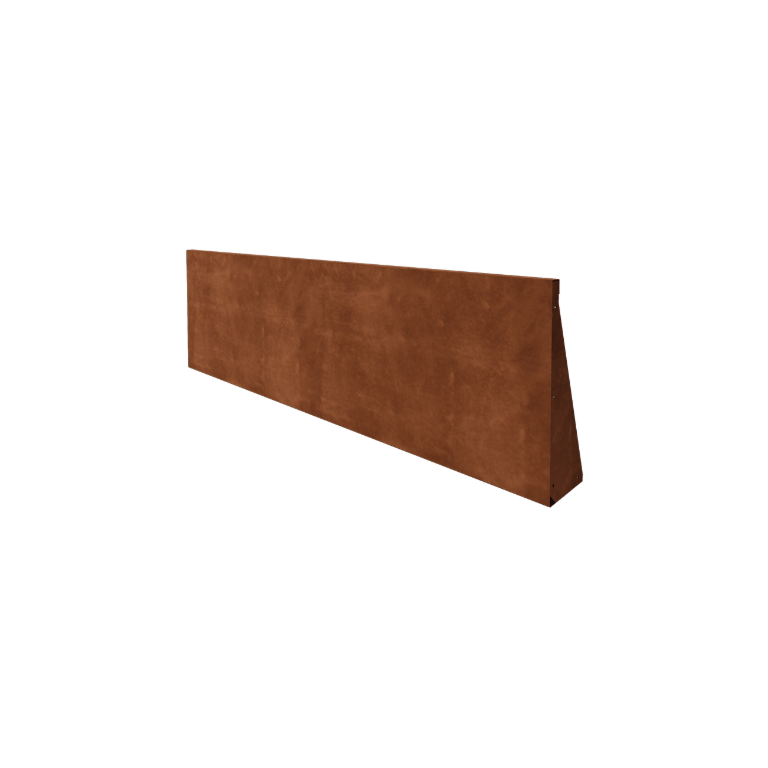 Τοίχος συγκράτησης από χάλυβα Corten - Ίσιο - 200 x 60 cm