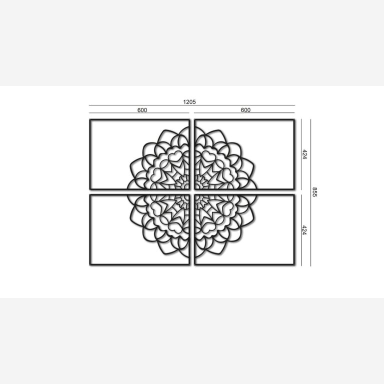 Μεταλλική διακόσμηση τοίχου Mandala *OP=OP