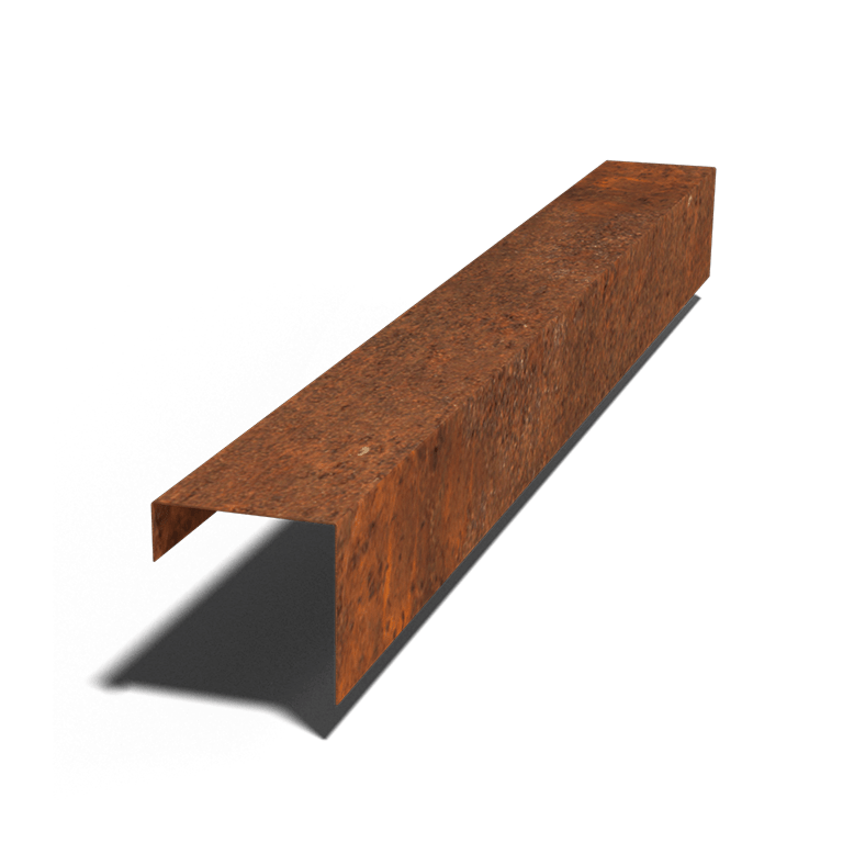 Προφίλ u από ατσάλι corten 15 x 15 x 5 cm (μήκος 150 cm)
