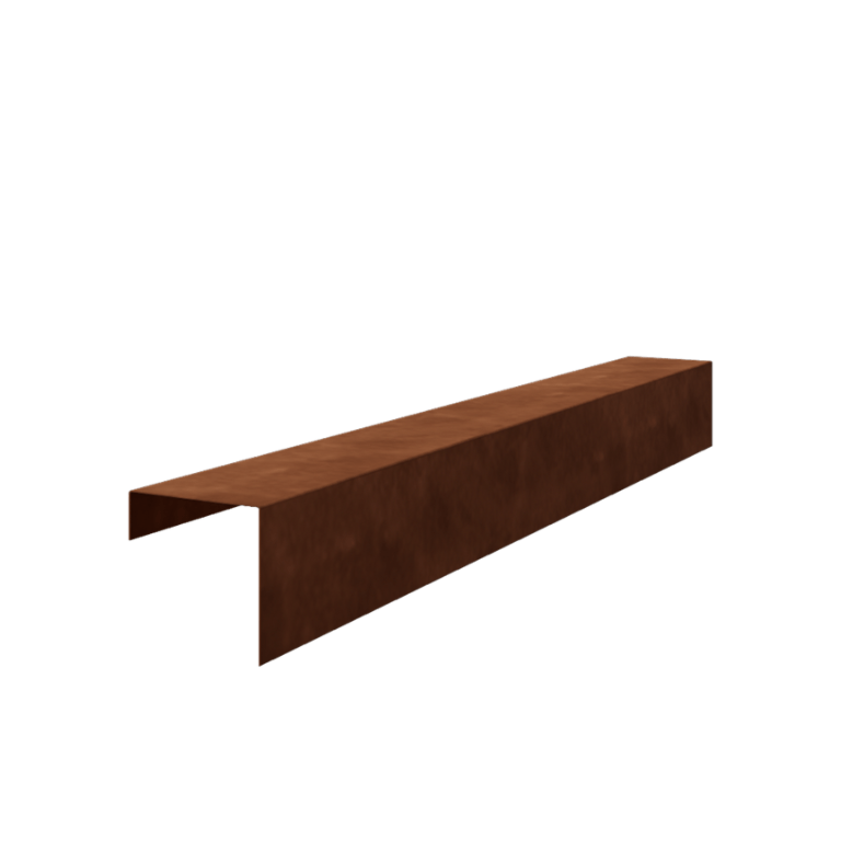 Προφίλ U από χάλυβα Corten - 15 x 15 x 5 cm - 240 cm