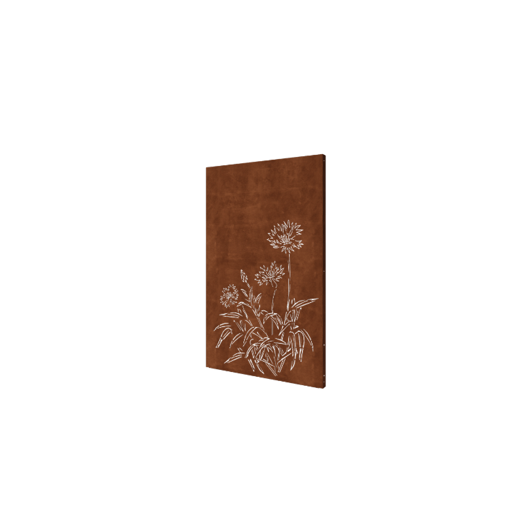 Πάνελ από ατσάλι corten κενταύρια 120 x 6 x 190 cm