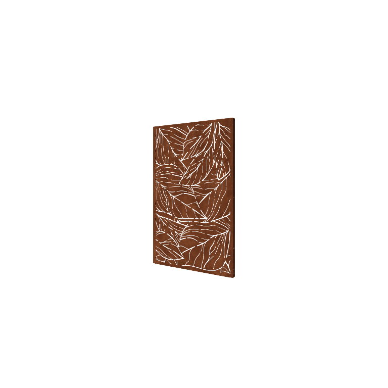 Πάνελ από ατσάλι corten φύλλα 120 x 6 x 190 cm