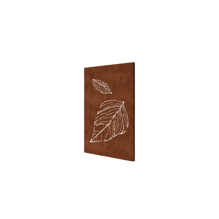 Πάνελ από ατσάλι corten μεγάλα φύλλα 120 x 6 x 190 cm