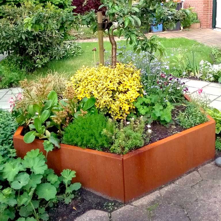 Ζαρντινιέρα από χάλυβα corten Ντένβερ 80