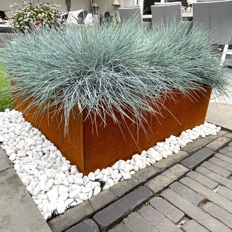Ζαρντινιέρα από χάλυβα corten Μαϊάμι 80 x 80 cm