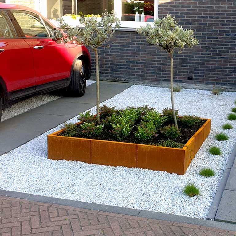 Ζαρντινιέρα από χάλυβα corten Μαϊάμι xxl 150 x 150 cm