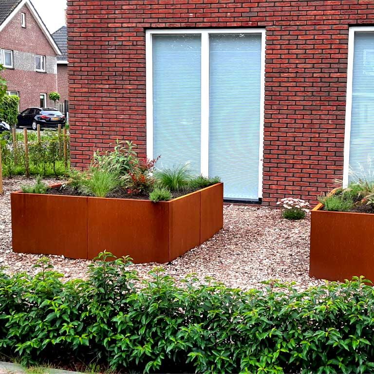 Ζαρντινιέρα από χάλυβα corten Μαϊάμι xxl 160 x 160 cm