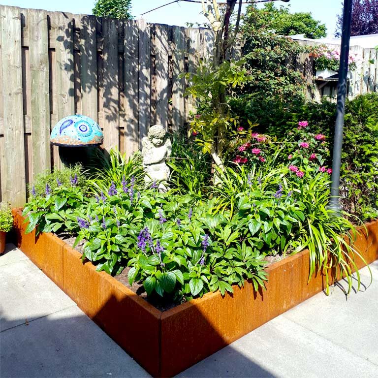 Ζαρντινιέρα από χάλυβα corten Μαϊάμι xxl 180 x 180 cm