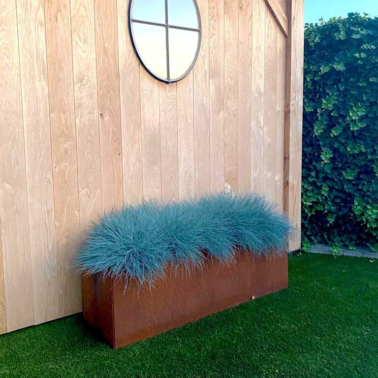 Ζαρντινιέρα από χάλυβα corten Τέξας 40 x 120 cm