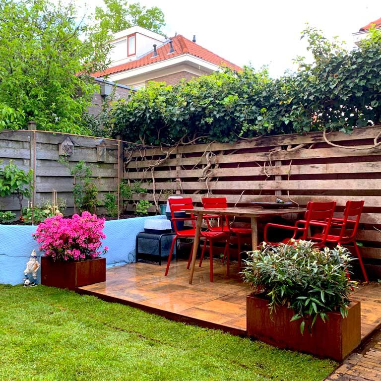 Ζαρντινιέρα από χάλυβα corten Τέξας 40 x 60 cm