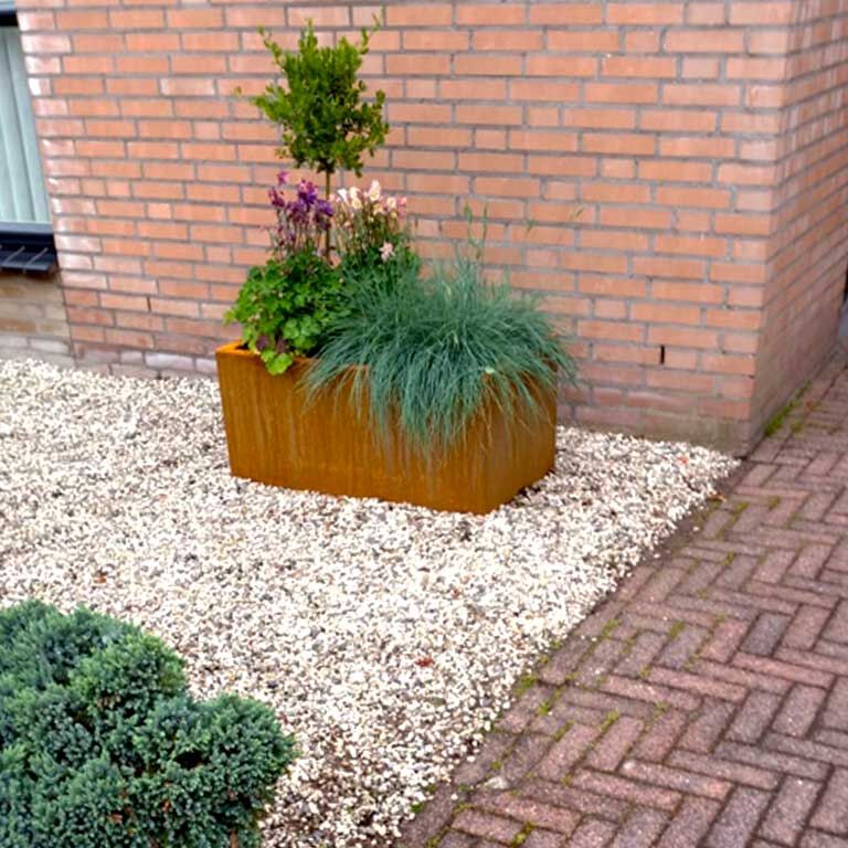 Ζαρντινιέρα από χάλυβα corten Τέξας 50 x 80 cm