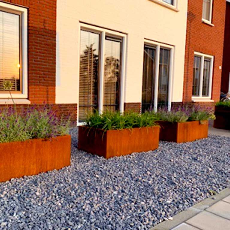 Ζαρντινιέρα από χάλυβα corten Τέξας 60 x 120 cm