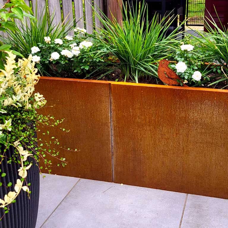 Ζαρντινιέρα από χάλυβα corten Texas xxl 160 x 60 cm