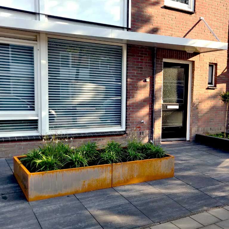 Ζαρντινιέρα από χάλυβα corten Texas xxl 240 x 40 cm