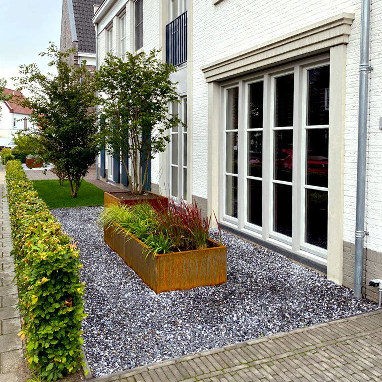 Ζαρντινιέρα από χάλυβα corten Texas xxl 240 x 60 cm
