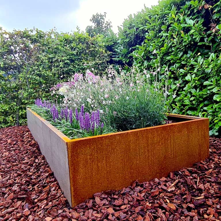 Ζαρντινιέρα από χάλυβα corten Texas xxl 300 x 120 cm