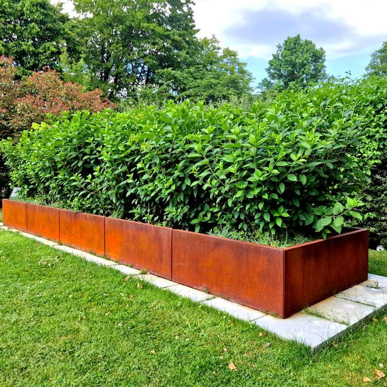 Ζαρντινιέρα από χάλυβα corten Texas xxl 300 x 40 cm