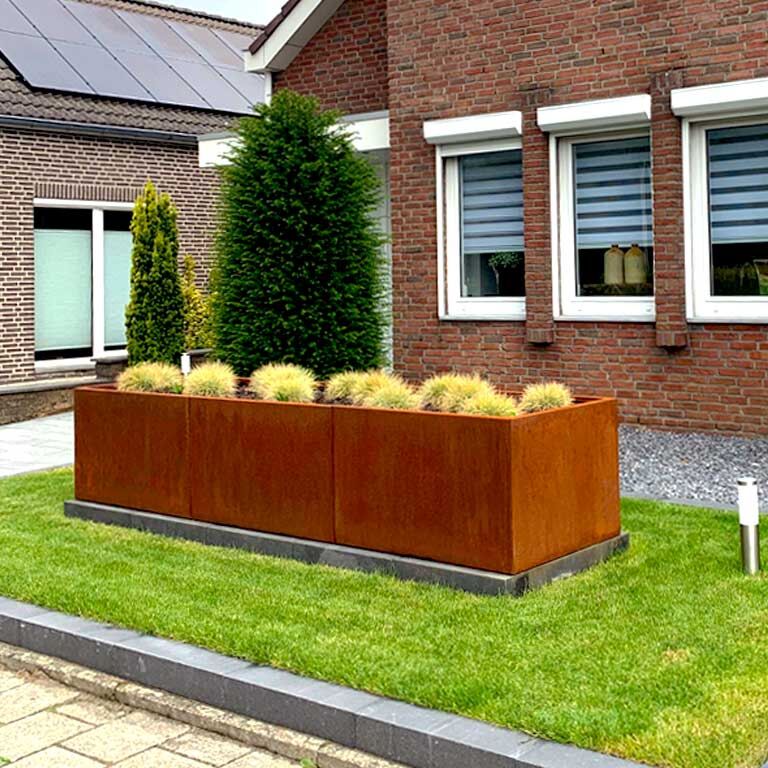 Ζαρντινιέρα από χάλυβα corten Texas xxl 300 x 80 cm