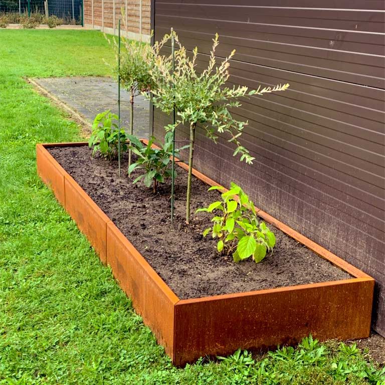 Ζαρντινιέρα από χάλυβα corten Texas xxl 360 x 80 cm