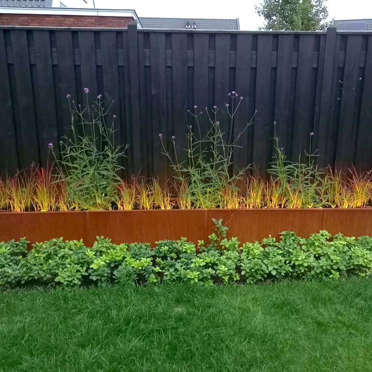 Ζαρντινιέρα από χάλυβα corten Texas xxl 400 x 50 cm