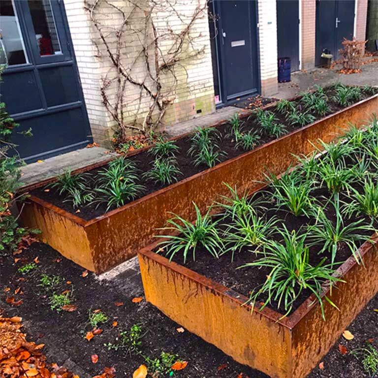 Ζαρντινιέρα από χάλυβα corten Texas xxl 500 x 100 cm