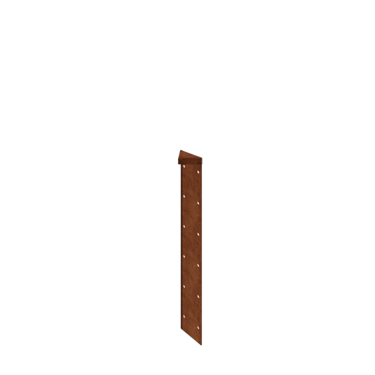 γωνιά Χάλυβας Corten 180° 60 cm