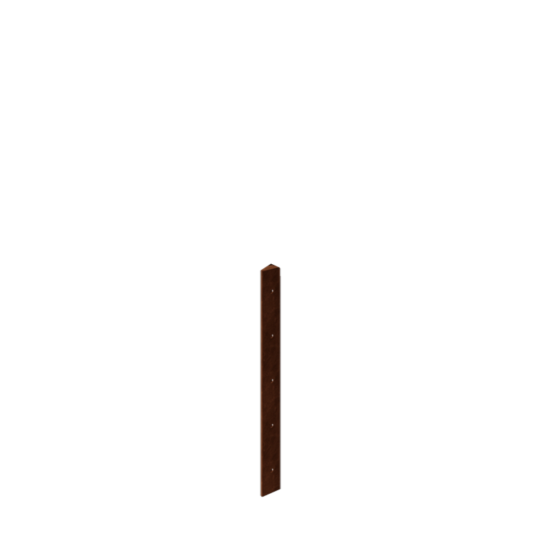 Ζαρντινιέρα από χάλυβα Corten - Γωνιά 30° - 50 cm