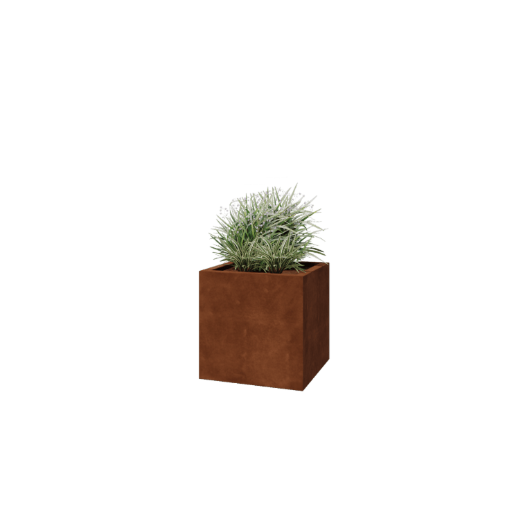 Συγκολλημένη ζαρντινιέρα από ατσάλι corten Montana 60 x 60 x 60 cm