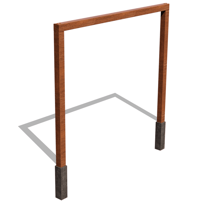 Πέργκολα από ατσάλι corten ίσιο 300 cm