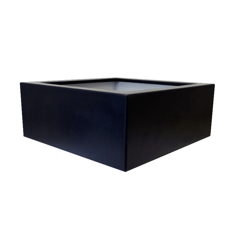 πολυεστερική γλάστρα - Τετράγωνο - 100 x 100 x 40 cm - Με βάση