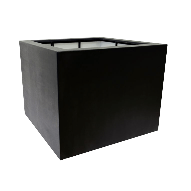 πολυεστερική γλάστρα - Τετράγωνο - 120 x 120 x 100 cm - Με βάση