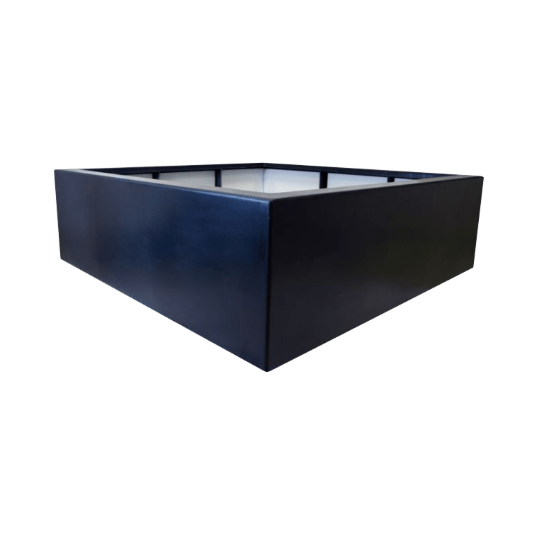 πολυεστερική γλάστρα - Τετράγωνο - 160 x 160 x 60 cm - Με βάση