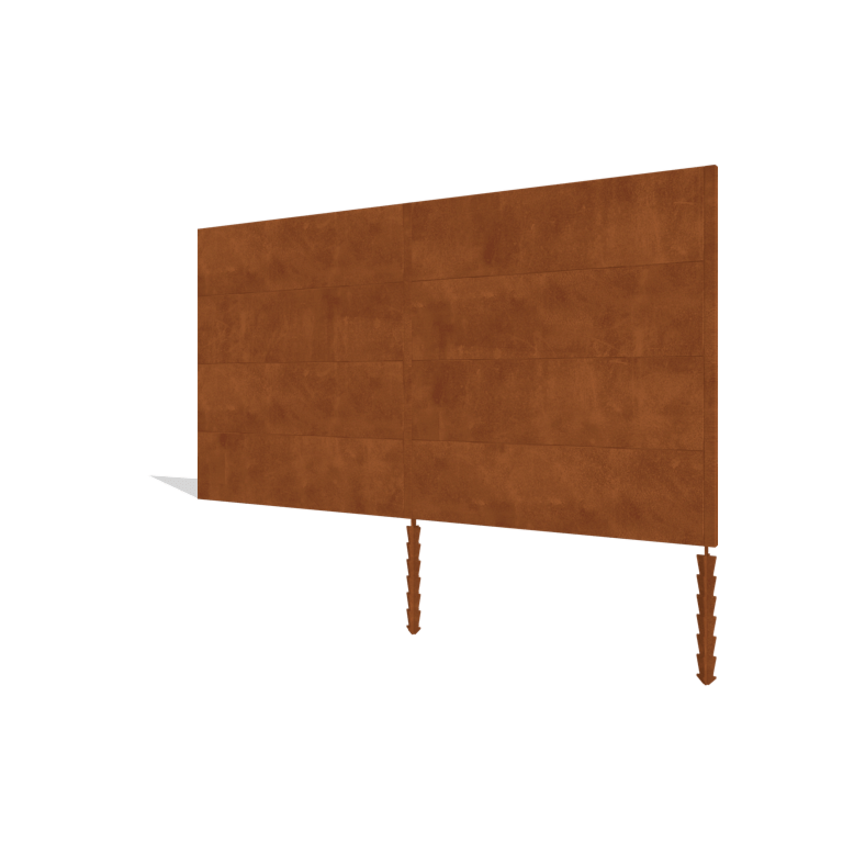 Φράχτης κηπου από χάλυβα corten H4 σετ 372 cm
