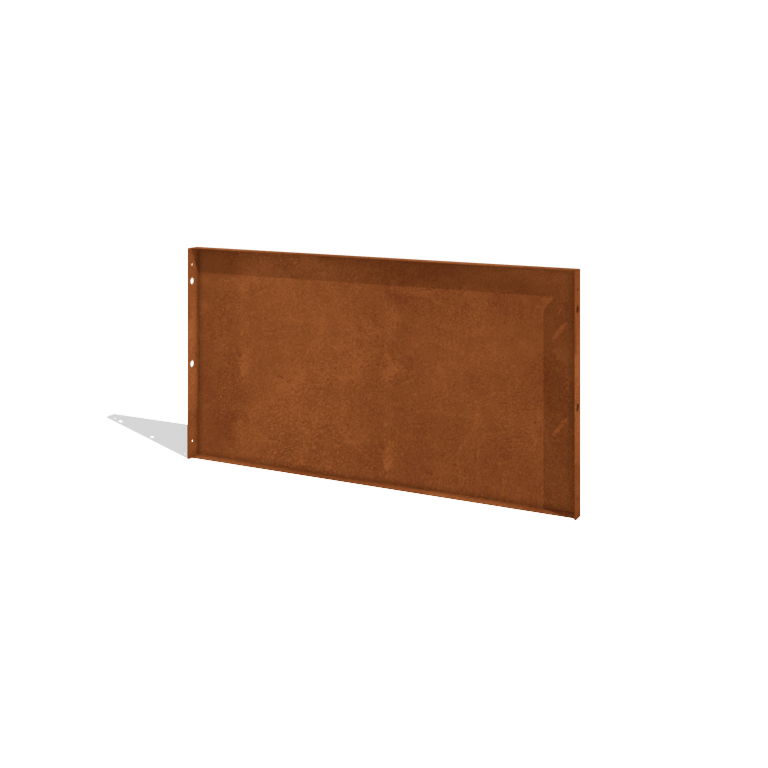 Φράχτης κηπου από χάλυβα corten H πάνελ 120 x 63,3 cm