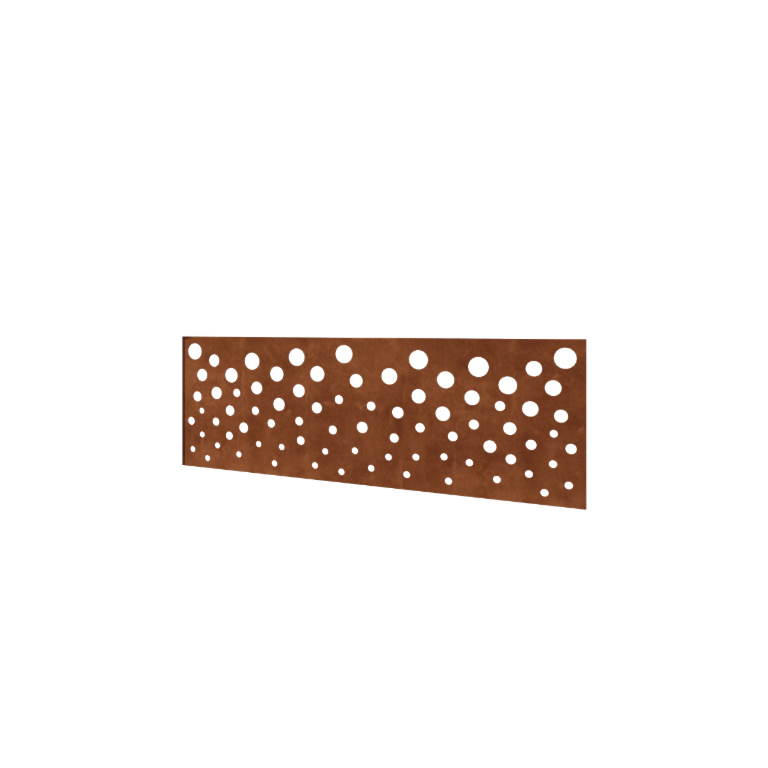 Φράχτης από χάλυβα Corten H - Πάνελ B - 180 x 63,3 cm