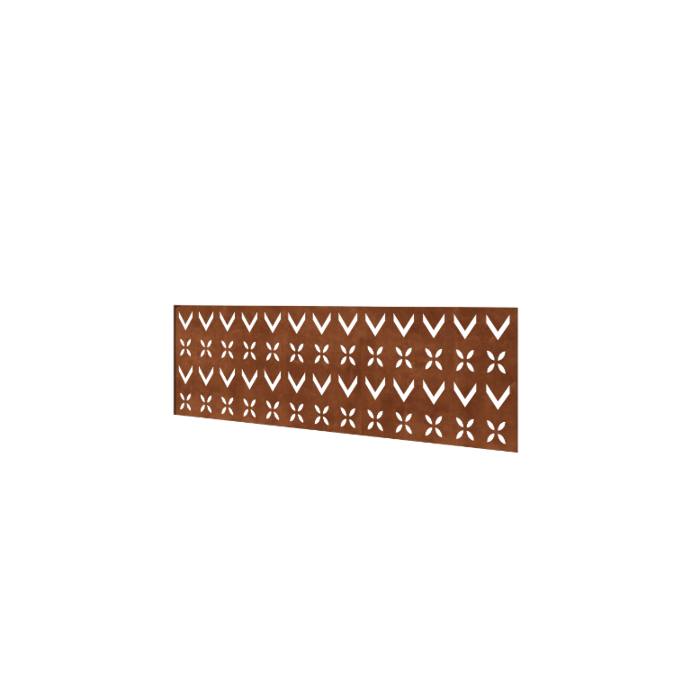 Φράχτης κηπου από χάλυβα corten H πάνελ V 180 x 63,3 cm
